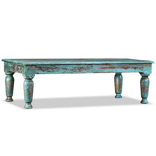 vidaXL Table basse Bois de récupération massif 110 x 60 x 34 cm
