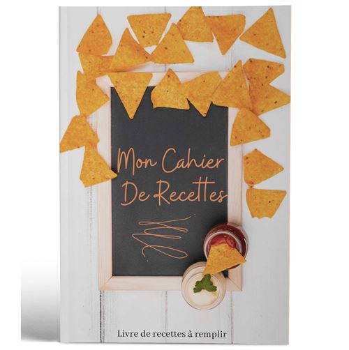Mon cahier de recettes | Livre de recettes à remplir | Design Apero