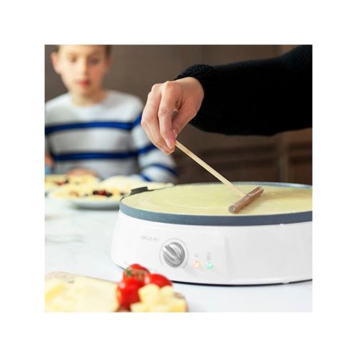 Crêpière Cecotec Fun Crepestone Twin 1200W Blanc Gris