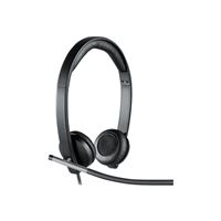Casque USB Logitech Stereo H650e - Micro-casque - sur-oreille - filaire