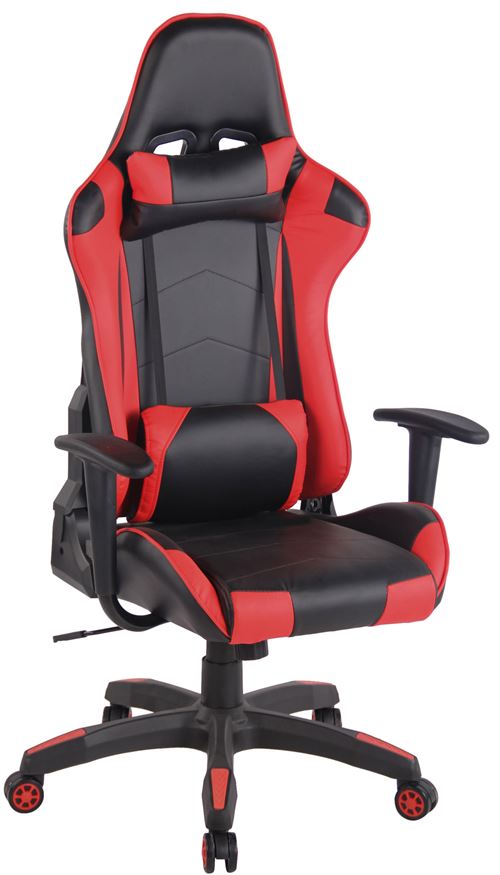Fauteuil de bureau Miracle V2 Similicuir , Noir / Rouge