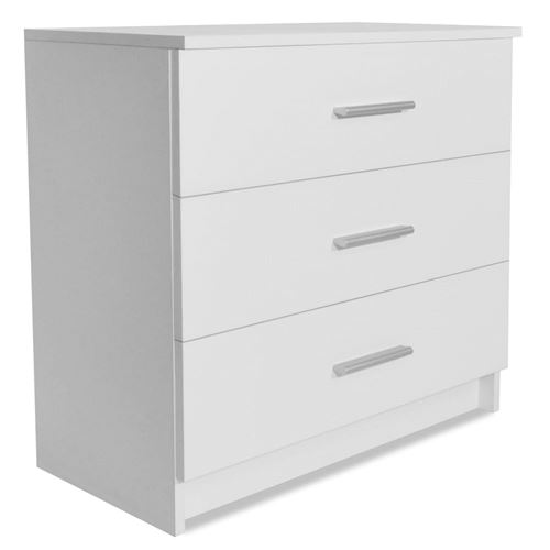 vidaXL Ladekast 71x35x69 cm spaanplaat wit