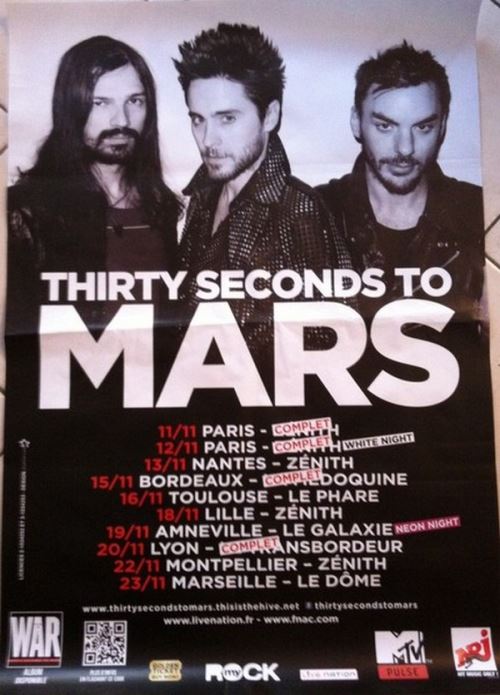 Thirty Seconds To Mars - 70x100 cm - AFFICHE / POSTER