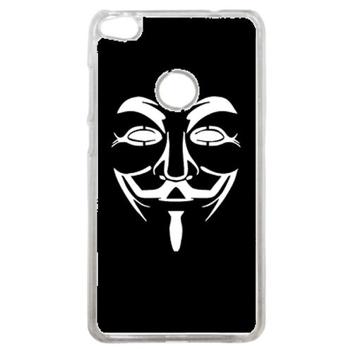 Coque Anonymous Noir Compatible P8 2017 Transparent