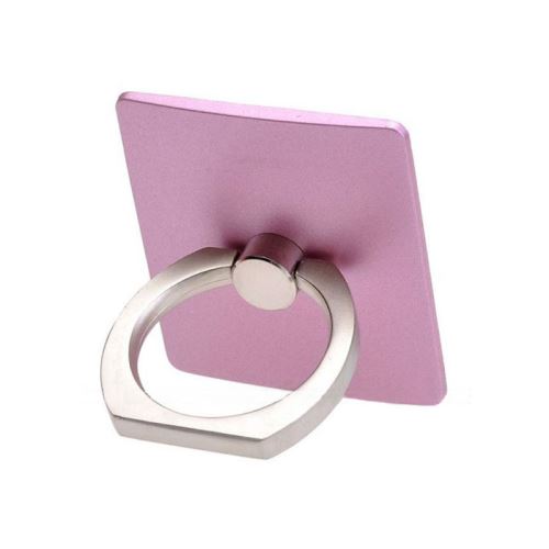SHOP-STORY - Support et anneau pivotant à 360° pour smartphones - Couleur Rose