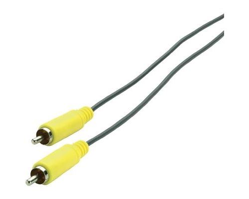 Câble speaka professional [1x cinch rca mâle - 1x cinch rca mâle] 3.00 m jaune, gris