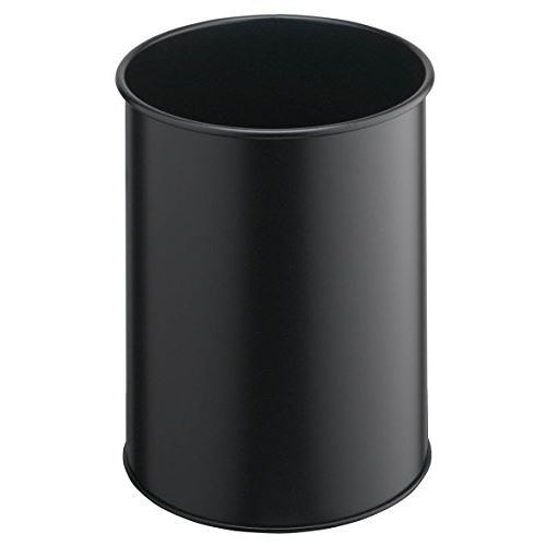 Dur able 330101 poubelle métal rond noir