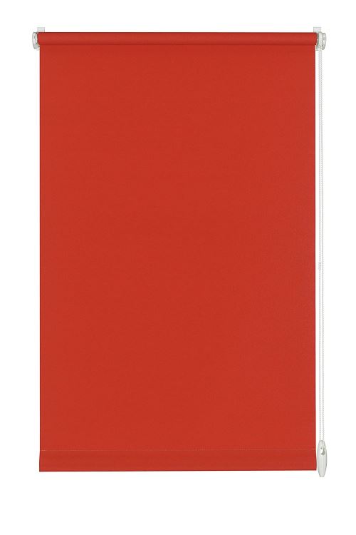 GARDINIA Store Enrouleur à Coller ou Clipser, Store pour Lumière du Jour, Opaque, Kit de Montage Inclus, Store Uni EASYFIX, Rouge, 90 x 210 cm (LxH)