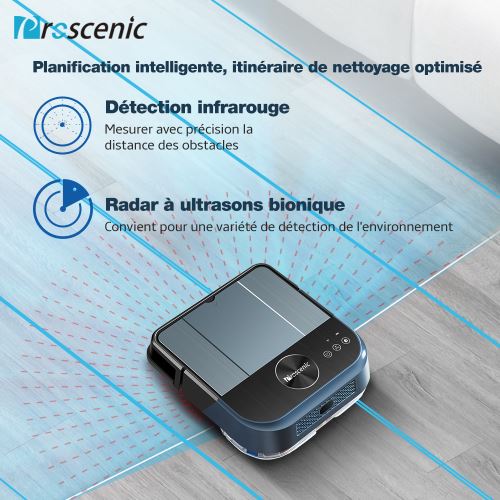 Aspirateur robot 2 en 1 connecté WI FI Proscenic 880L Proscenic 880T Aspirateur Robot Connecté WI FI, Nettoyeur et