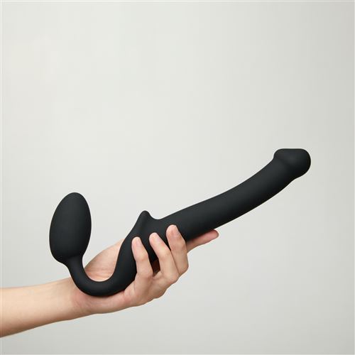 Strap-on Semi-realiste Bendable Noir Taille S