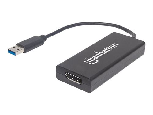 Manhattan superspeed usb 3.0 to displayport adapter usb 3.0 type-a displayport noir adaptateur et connecteur de câbles (152327)