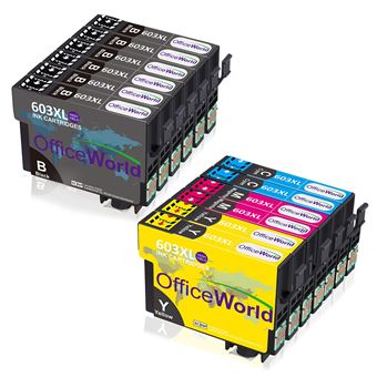 Pack Compatible Cartouches d'encre Epson 603 XL pour Epson XP-3100 XP-4100  XP-2100 XP-2105 XP-3105 XP-4105 WF-2810 WF-2830 WF-2835