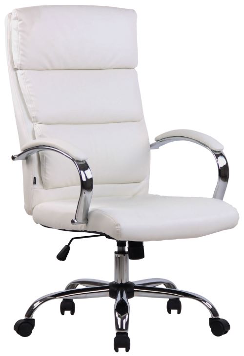 CLP Fauteuil de bureau Bradford  Blanc /Similicuir