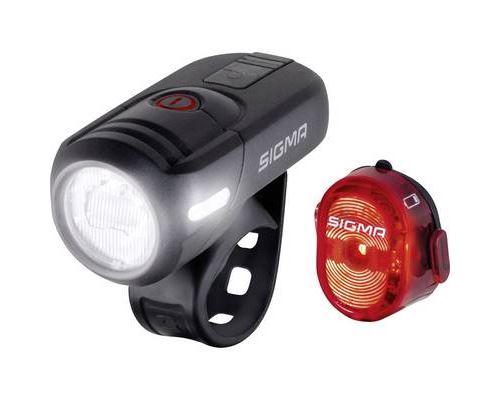 Sigma Sport – Kit D'Éclairage De Vélo à Led Aura 45 et Nugget II | Feux Avant et Arrière Certifiés Stvzo