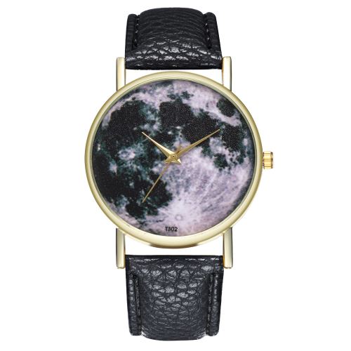 Montre noir et blanc pour femme montre homme cadeau d'anniversaire montre à quartz créative T302-Anoir