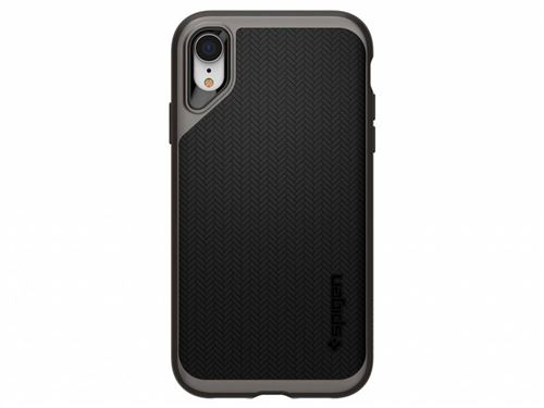 Spigen Neo Hybrid Series - Achterzijde behuizing voor mobiele telefoon - polycarbonaat, thermoplastic polyurethaan (TPU) - staalgrijs - voor Apple iPhone X, XS