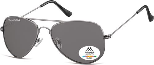 Montana lunettes de soleil unisexe Aviateur argent (MP94)