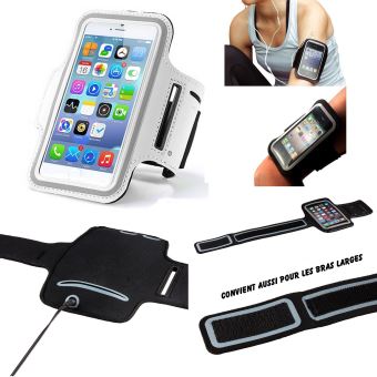 Brassard de sport universel pour iPhone Xr/X/8/7Plus Samsung S9/S8 Plus/S7 Edge Bracelet Sport pour avant-bras Rotatif à 180° poignet Sport téléphone portable pour jogging, 