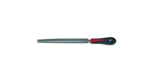 Peddinghaus 910256201 Lime de mécanique demi-ronde coupe 2 avec manche-Nertech en blister, Argent/noir/rouge, 250 mm