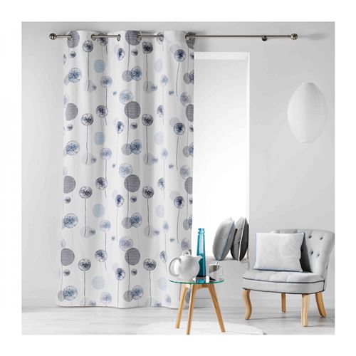 Rideau Tina Bleu 140x240 - Douceur d'intérieur