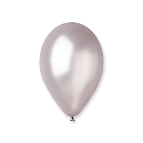 50 ballons latex métallisés argent bio 30 - Coloris : GrisBA19602/ARGENT