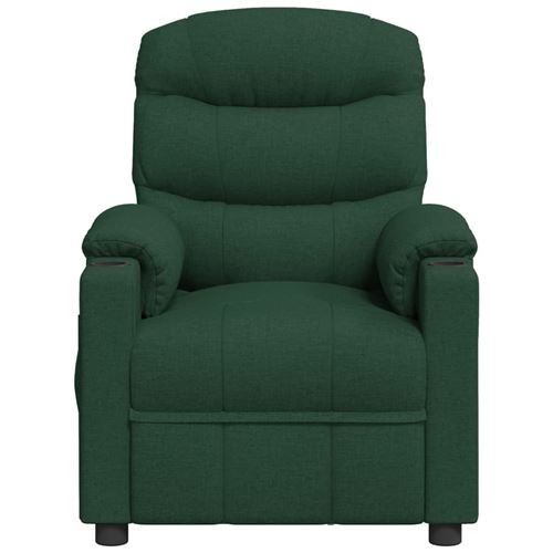 Non Communiqué Vert Vidaxl Fauteuil De Massage Foncé Tissu