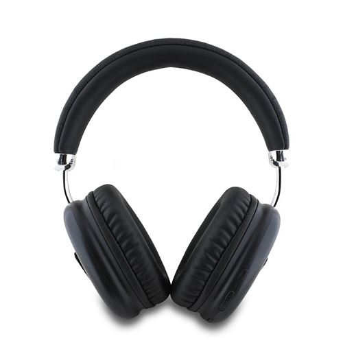 Casque Audio sans fil Bluetooth 5.3 IPX4 Effet Saffiano Arceau Ajustable Guess Noir
