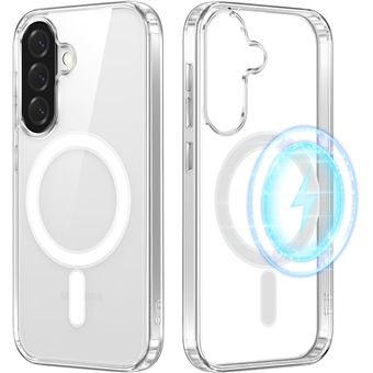 Coque Magnétique pour Samsung Galaxy A26 5G , Compatible avec MagSafe, Dos Anti Rayures, Transparent - HQSELECTION® - 1