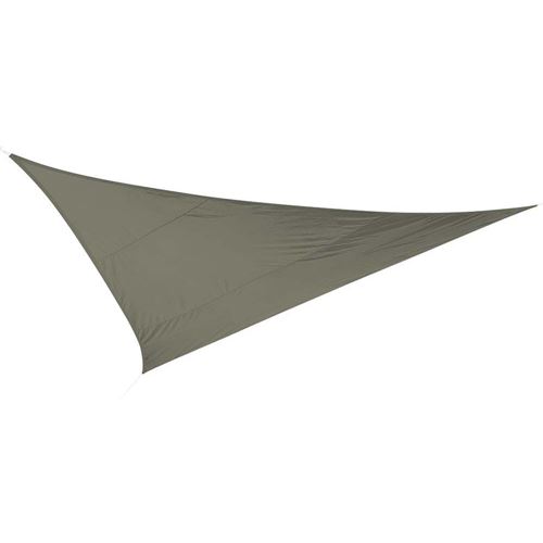 Ideprice - Toile d'ombrage triangulaire 5 mètres kaki