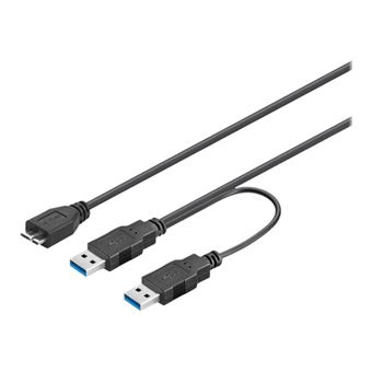 PremiumCord dual power - Câble d'alimentation / USB - Micro-USB de type ...