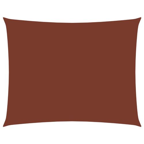 Voile de parasol Tissu Oxford rectangulaire 2x3,5 m Terre cuite