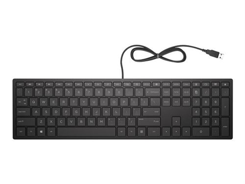HP Pavilion 300 - Clavier - USB - Anglais - noir de jais - pour Pavilion 24, 27, 590, 595, TP01