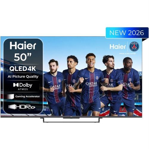 TV QLED Haier H50S85GUX 50 pouces 4K UHD HDR10 Google TV