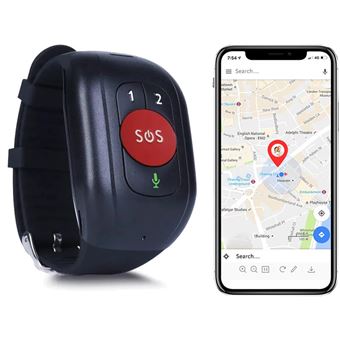 Montre Connectée GPS 4G SOS Traceur Sénior Suivi Santé Sécurité YONIS Rouge - 1