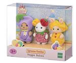 Poupée Sylvanian Families Le Trio Des Bébés En Costumes De Légumes