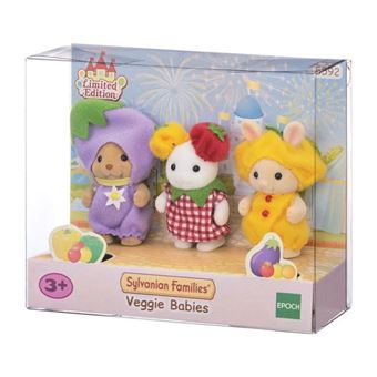 Poupée Sylvanian Families Le Trio Des Bébés En Costumes De Légumes