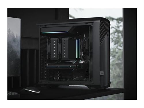 Fractal Design Torrent Compact Solid - Compacte koffer - uitgebreide ATX - geen voeding (ATX) - zwart - USB/Audio