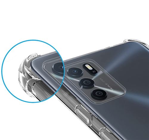 Coque et étui téléphone mobile Phonillico Coque Silicone Transparent pour OPPO A16 et 2 Verres