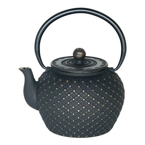 Table Passion Noir Théière Okinawa En Fonte Avec Filtre 1,2L - Image 2