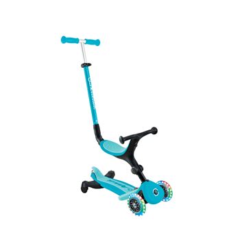 Globber - Trottinette évolutive GO-UP ACTIVE LIGHTS 360 - Bleu Aqua