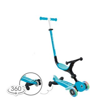 Globber - Trottinette évolutive GO-UP ACTIVE LIGHTS 360 - Bleu Aqua