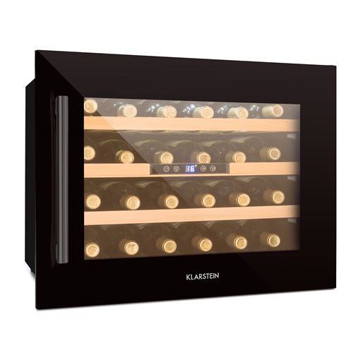 Klarstein Vinsider 24 Built-in Uno Onyx Exition Frigorifero Per Vini Da Incasso 24 Bottiglie 57 L