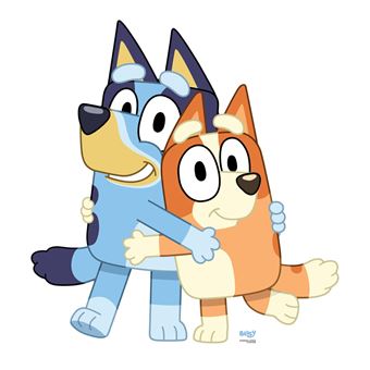 STAR CUTOUTS Figurine en carton - Bluey & Bingo - Haut 91 cm - 1