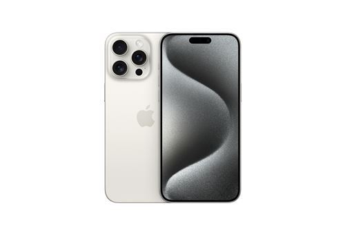 Apple iPhone 15 Pro Max 6,7" 256 Go Titane Blanc Reconditionné avec Batterie neuve
