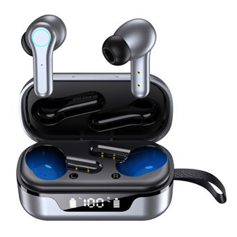 Écouteurs Sans Fil, Bluetooth 5.1 Écouteurs Intra-auriculaires HiFi Stéréo Bluetooth Écouteurs（Gris）-Chronus - 1