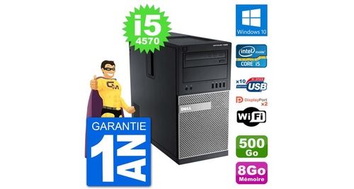 Pc tour dell 7020 intel core i5-4570 ram 8go disque dur 500go windows 10 wifi