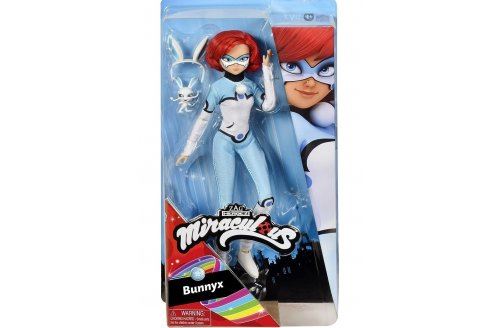 Coffret miraculous : bunnyx  26 cm + 2 accessoires - set poupée mannequin articulée avec 1 carte tigre - jouet fille