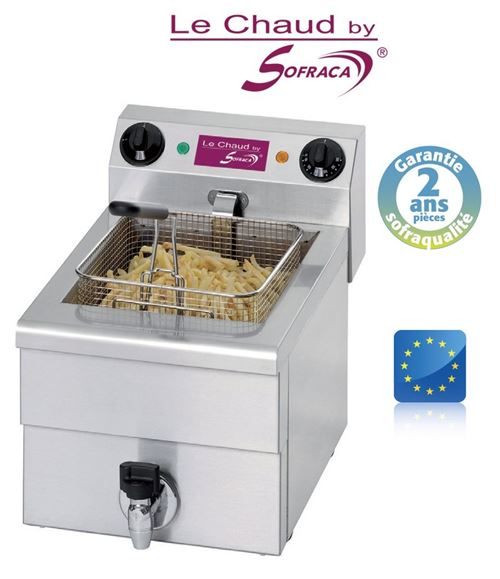  Friteuse Professionnelle &eacute;lectrique de table   10 Litres   Sofraca 