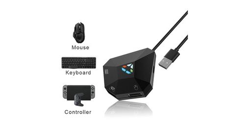 Gaming keyboard mouse converter pour n-switch / ps4 / x1 / 360 game controller adaper - noir