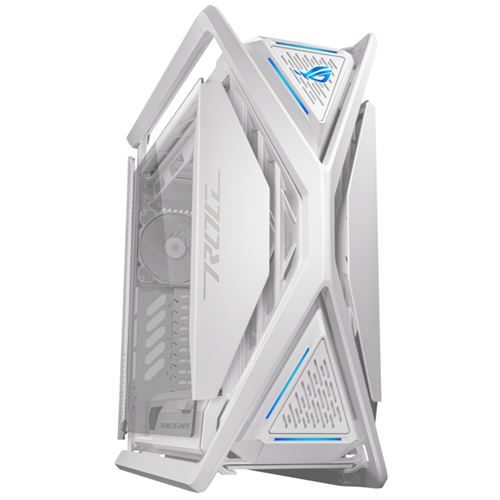 ASUS ROG Hyperion GR701 - FT jeux - ATX étendu - panneau latéral fenêtré (verre trempé) - pas d'alimentation - blanc - USB/Audio